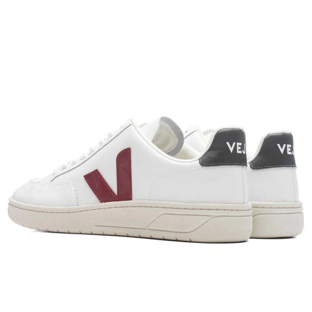 V-12 Leather - Extra White/Marsala - Image 3
