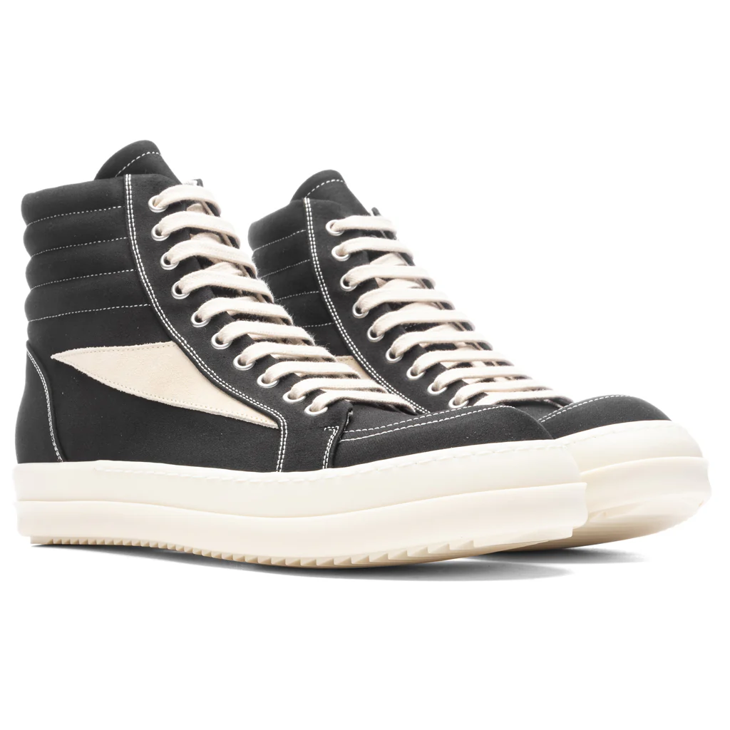 Vintage High Sneaks - Black/Milk/Milk - Image 2