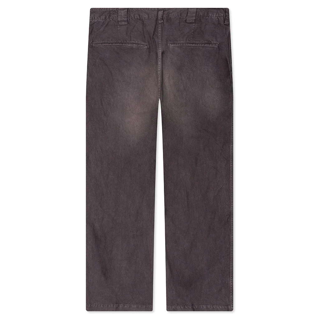 Wide Chino Crash Pants - Black - Image 2