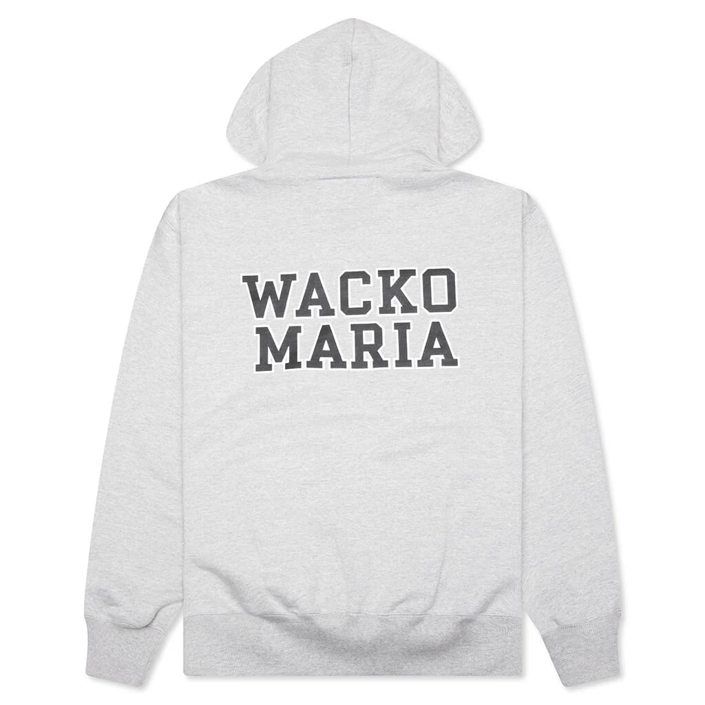 Heavyweight Pullover Hooded Sweatshirt Type 2 - Gray - Image 2