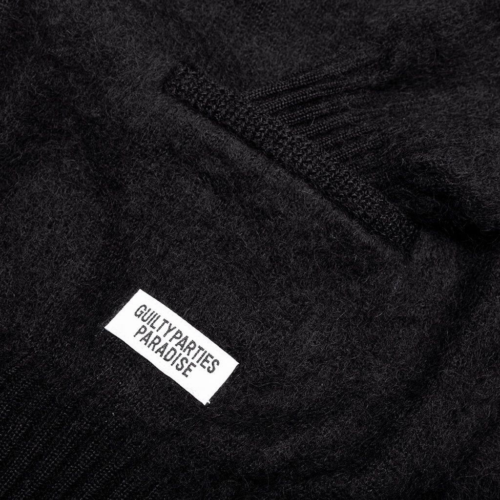 Mohair Cardigan Type 2 - Black - Image 3