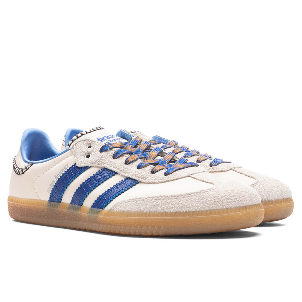 Wales Bonner x Adidas Nylon Samba - Wonder Clay/Team Royal Blue/Wonder White - Image 2