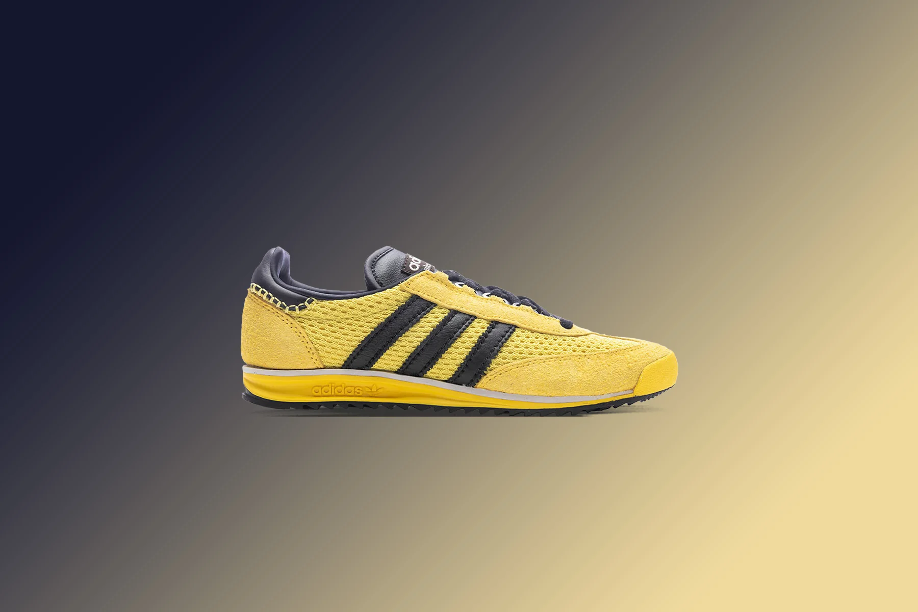 Wales Bonner x Adidas SL76 - Yellow/Bold Orange/Core Black - Image 5