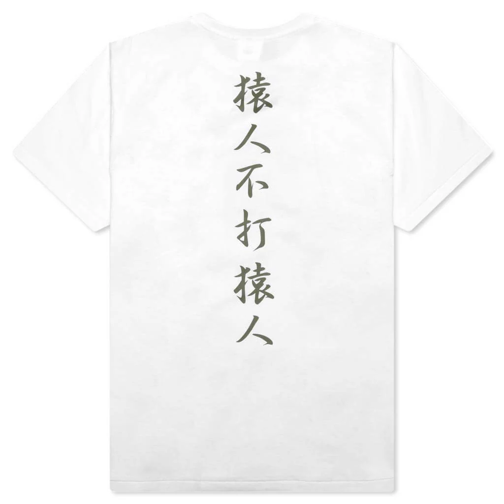 1st Camo Kanji Logo Tee - White - Image 2