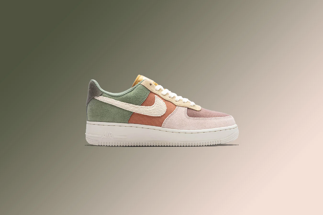 Women's Air Force 1 '07 LX - Oil Green/Pale Ivory/Terra Blush/Sesame - Image 5