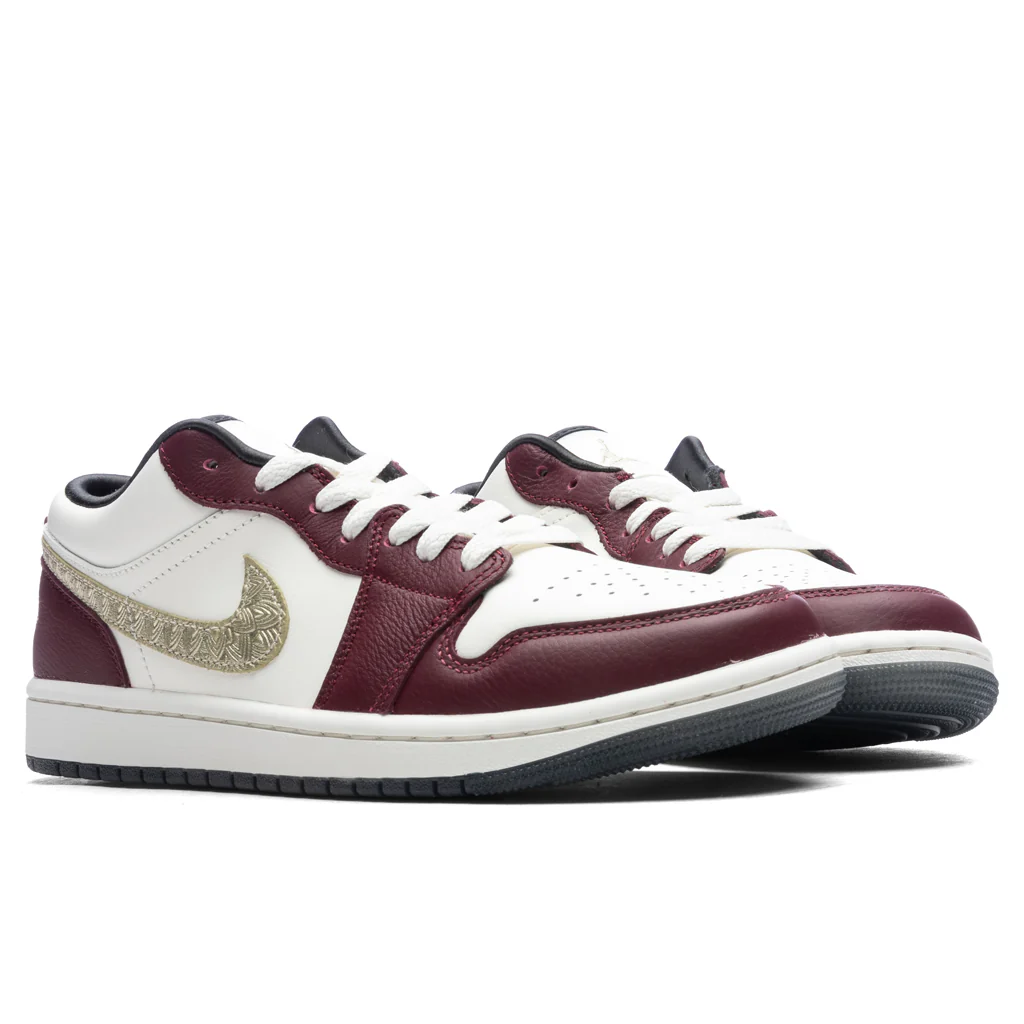 Women's Air Jordan 1 Low 'Chinese New Year' - Sail/Metallic Gold Grain/Dark Team Red - Image 2
