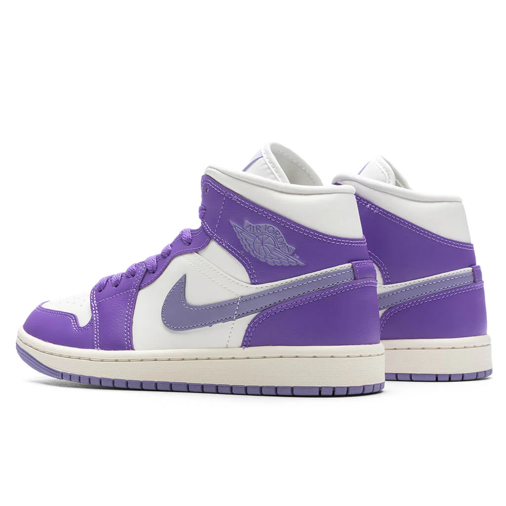 Women's Air Jordan 1 Mid - Action Grape/Sky J Purple/Sail - Image 3