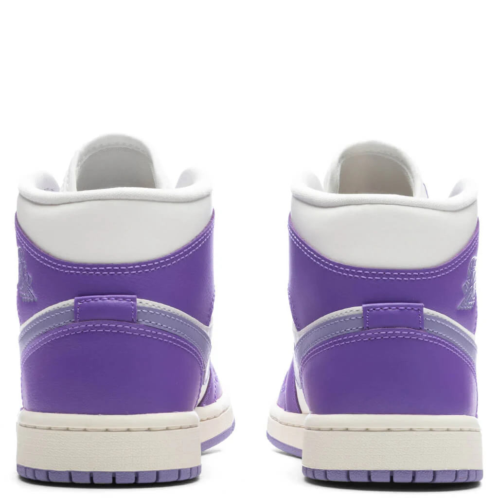Women's Air Jordan 1 Mid - Action Grape/Sky J Purple/Sail - Image 4