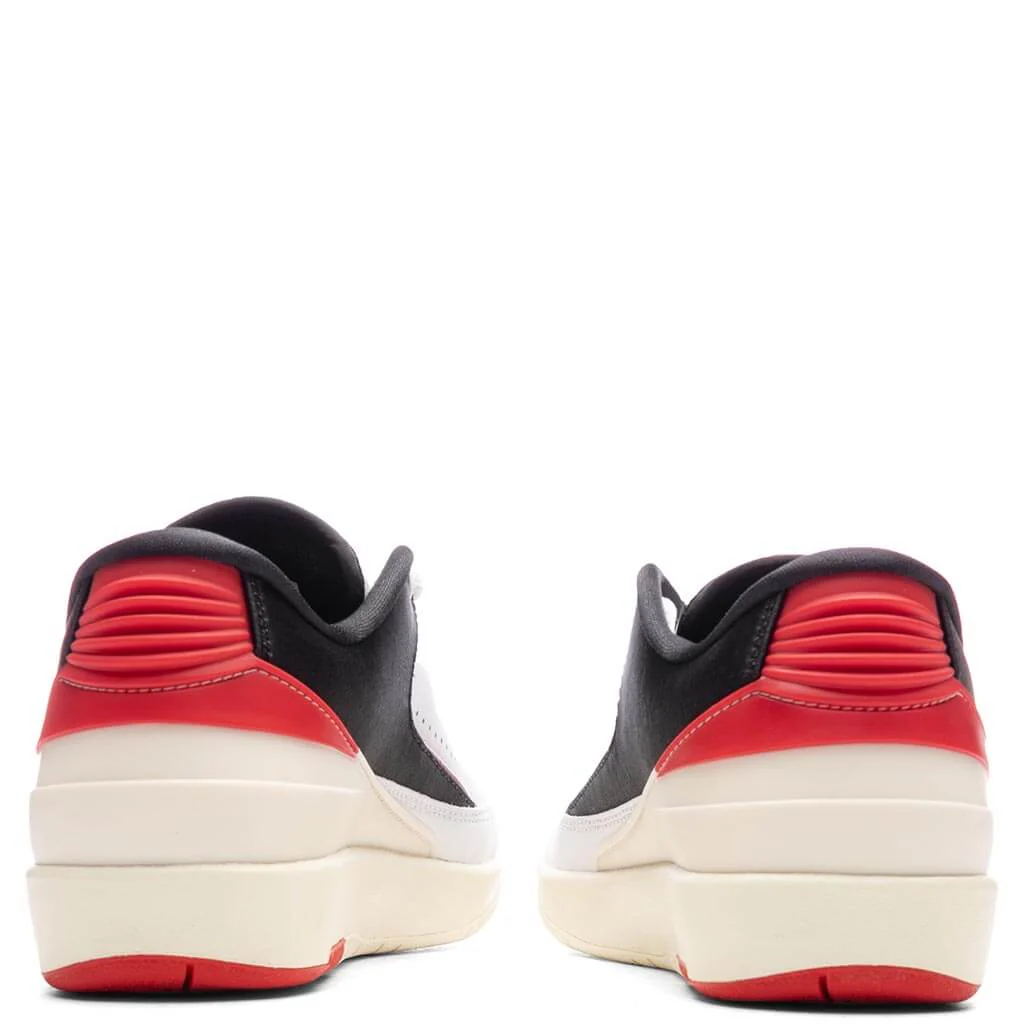 Women's Air Jordan 2 Retro Low - White/University Red/Coconut Milk - Image 4