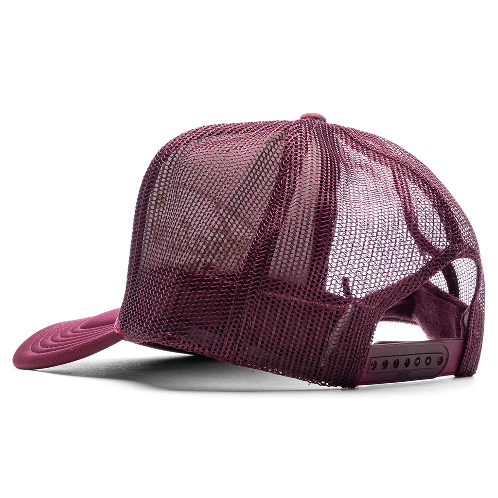 Feature x Wynn Shine Trucker - Burgundy/Maroon - Image 4