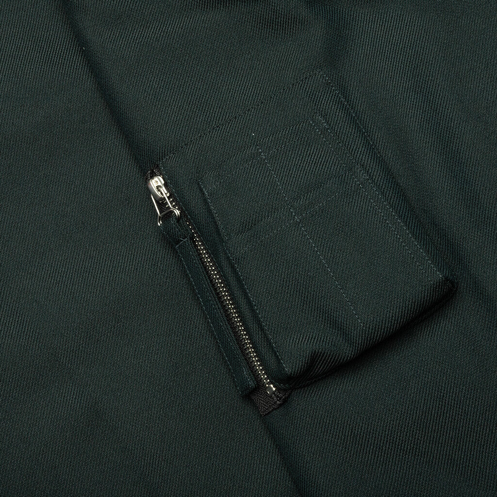 Wool Gabardine Shirt Jacket - Evergreen - Image 4