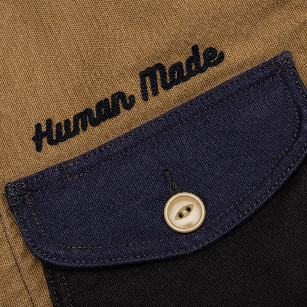 Zip-Up Work Jacket - Navy - Image 3